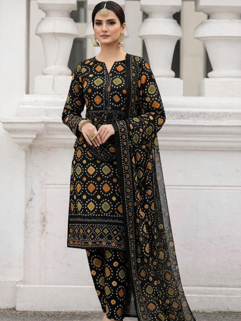 Aneela Lawn Embroidered 3 Piece | AN138