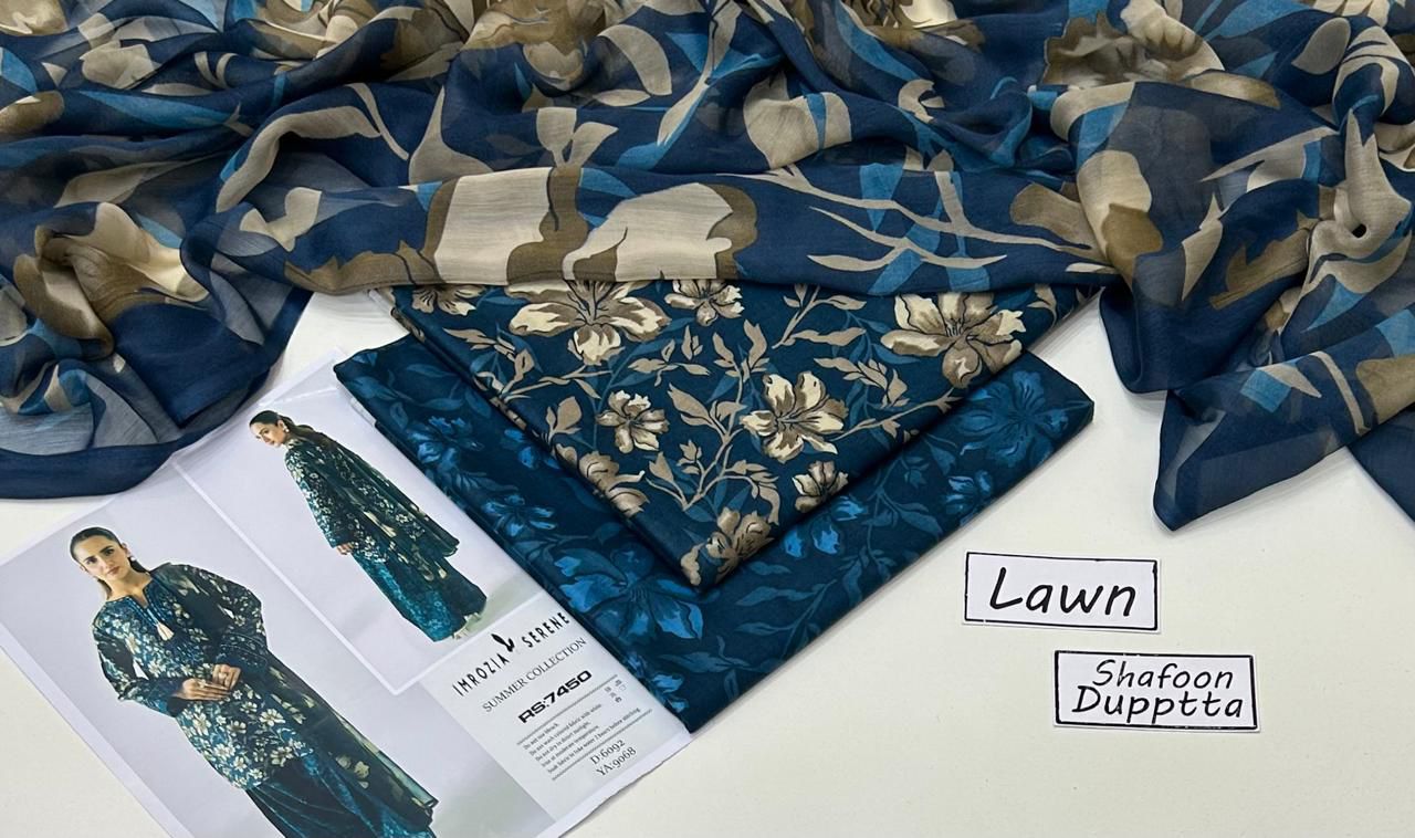 Maria B Lawn Digital Printed 3 Piece | MB144