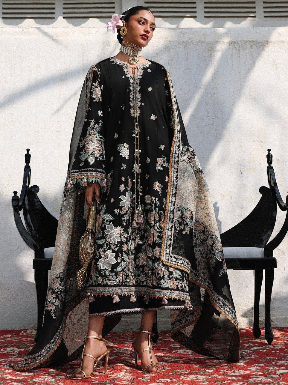 Hussain Rehar Lawn Embroidered 3 Piece | HR103