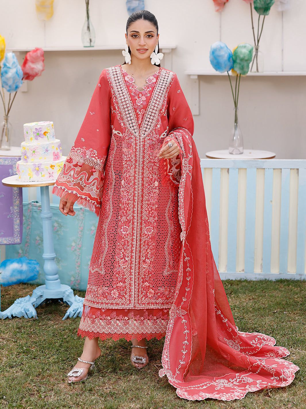 Bin Ilyas Lawn Embroidered 3 Piece | BS115