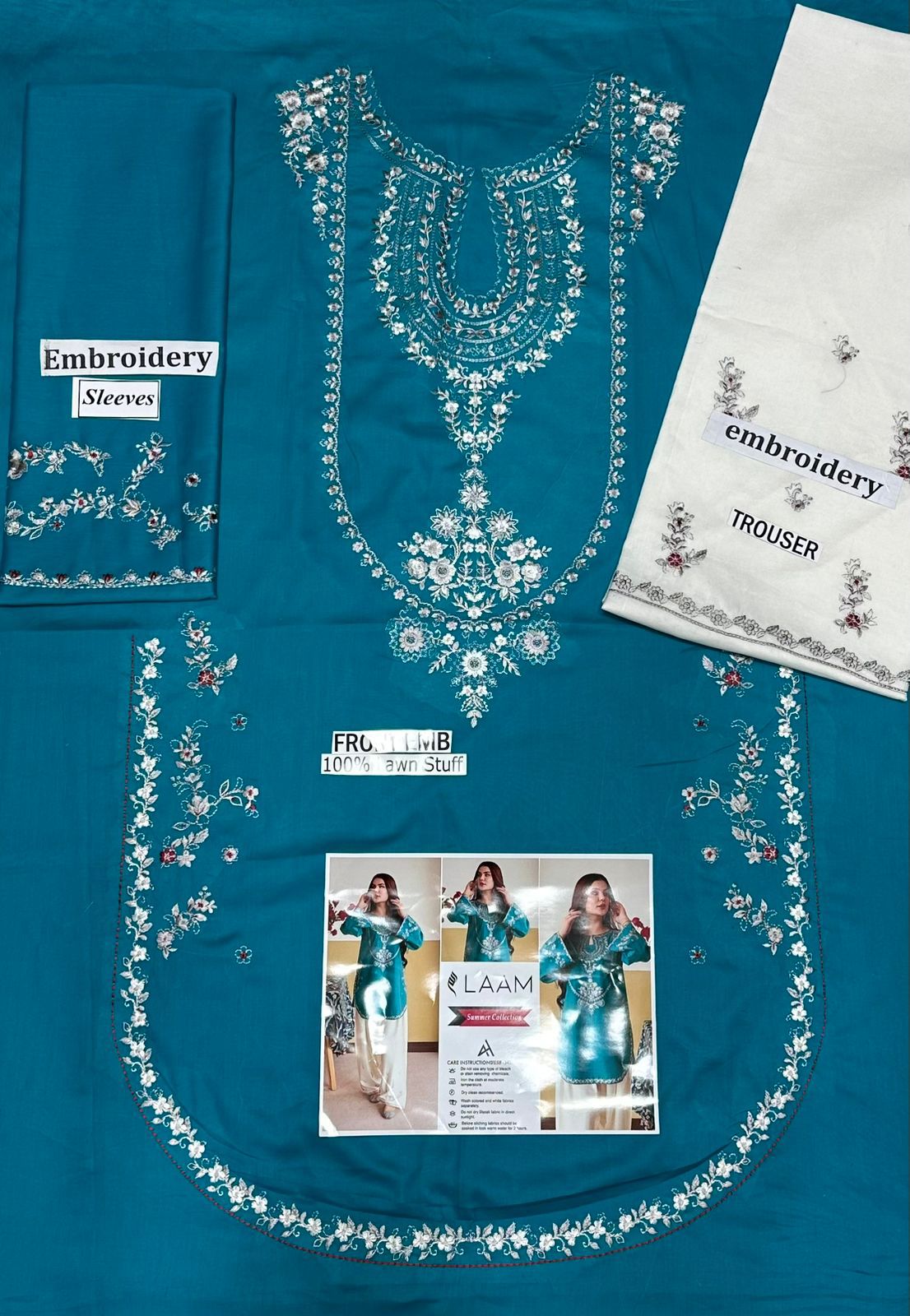 Laam Lawn Embroidered 2 Piece | LM211