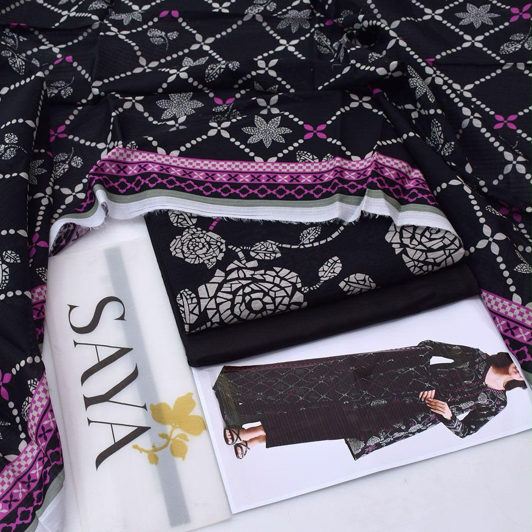 Saya Lawn Digital Printed 3 Piece | YA113