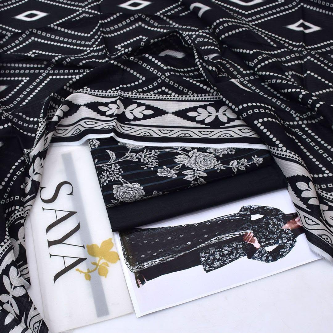 Saya Lawn Digital Printed 3 Piece | YA111