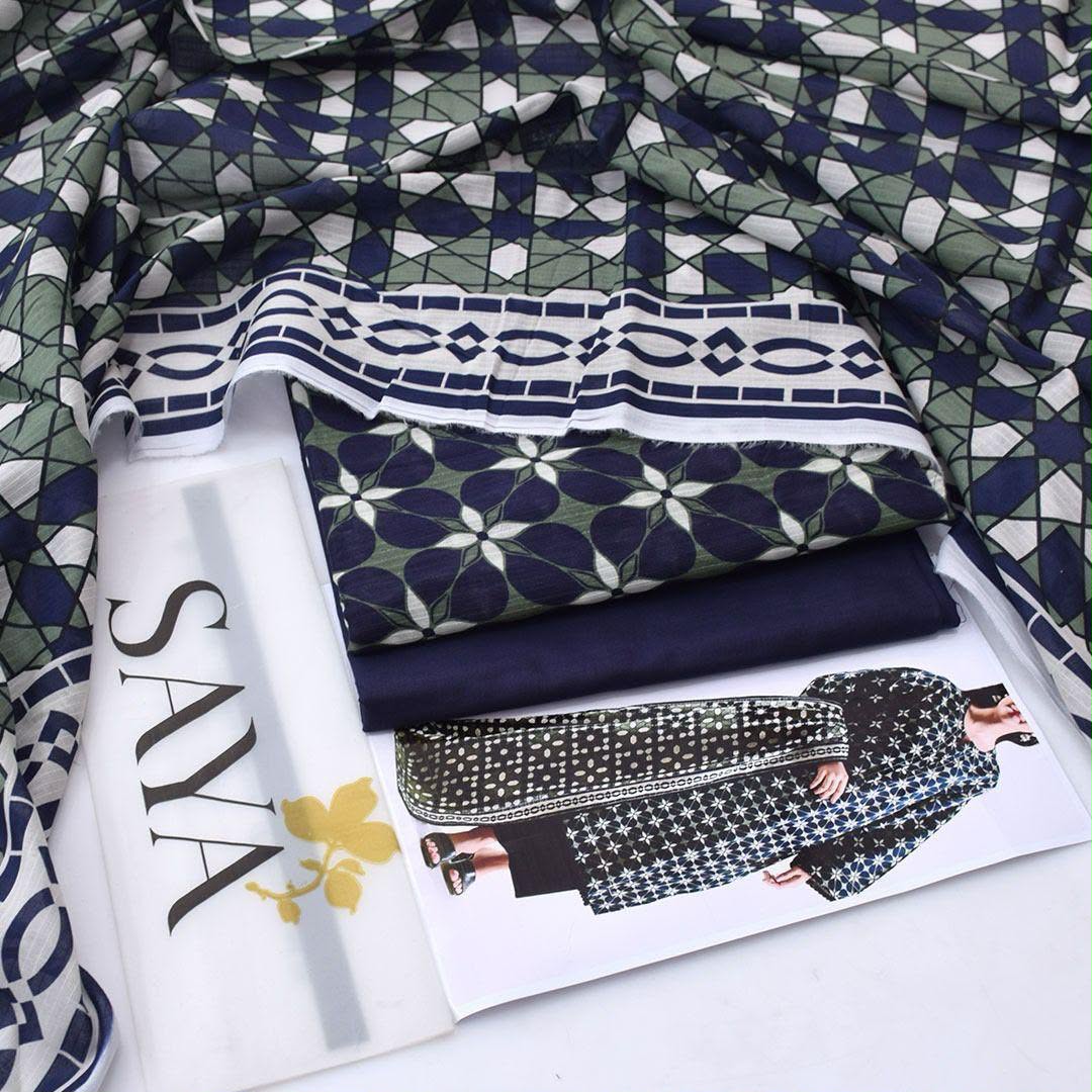 Saya Lawn Digital Printed 3 Piece | YA110