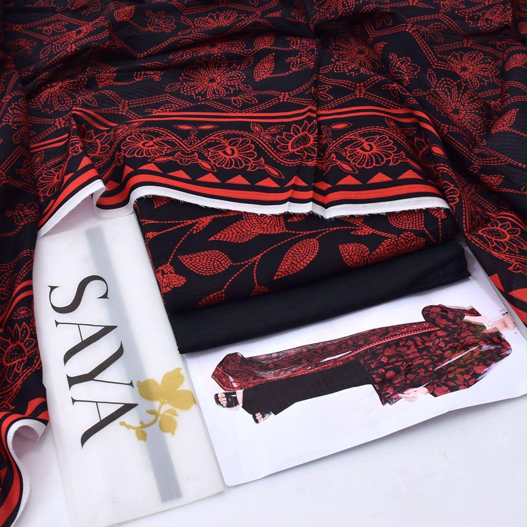 Saya Lawn Digital Printed 3 Piece | YA104