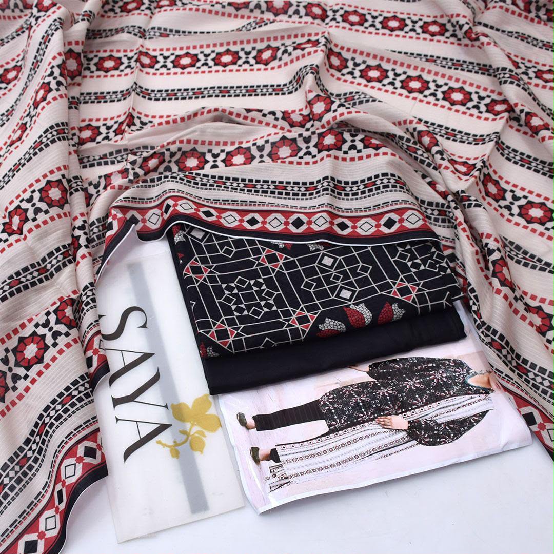 Saya Lawn Digital Printed 3 Piece | YA103