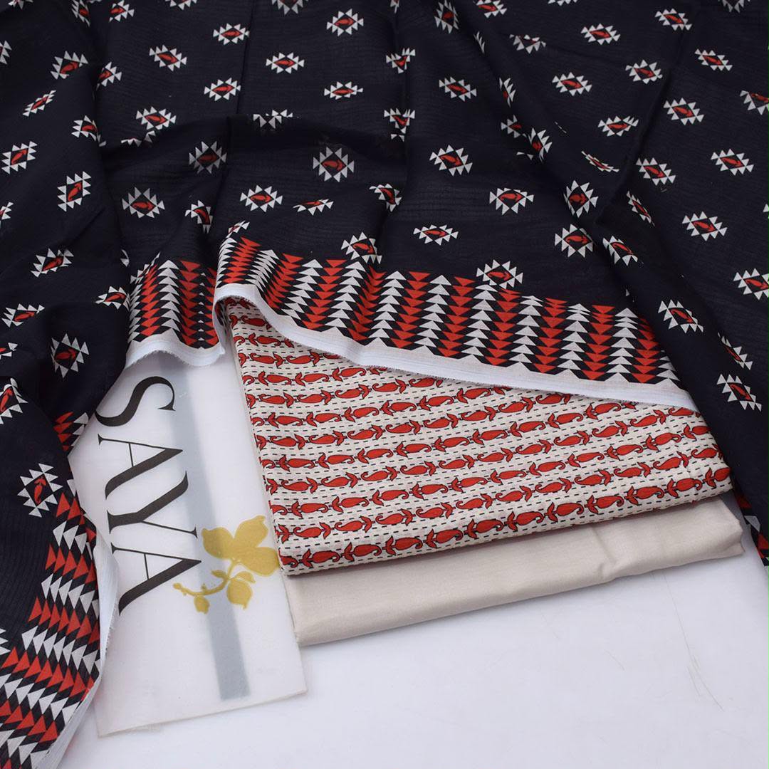 Saya Lawn Digital Printed 3 Piece | YA102