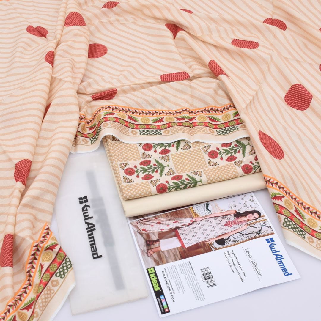 Gul Ahmad Lawn Digital Printed 3 Piece | GA111