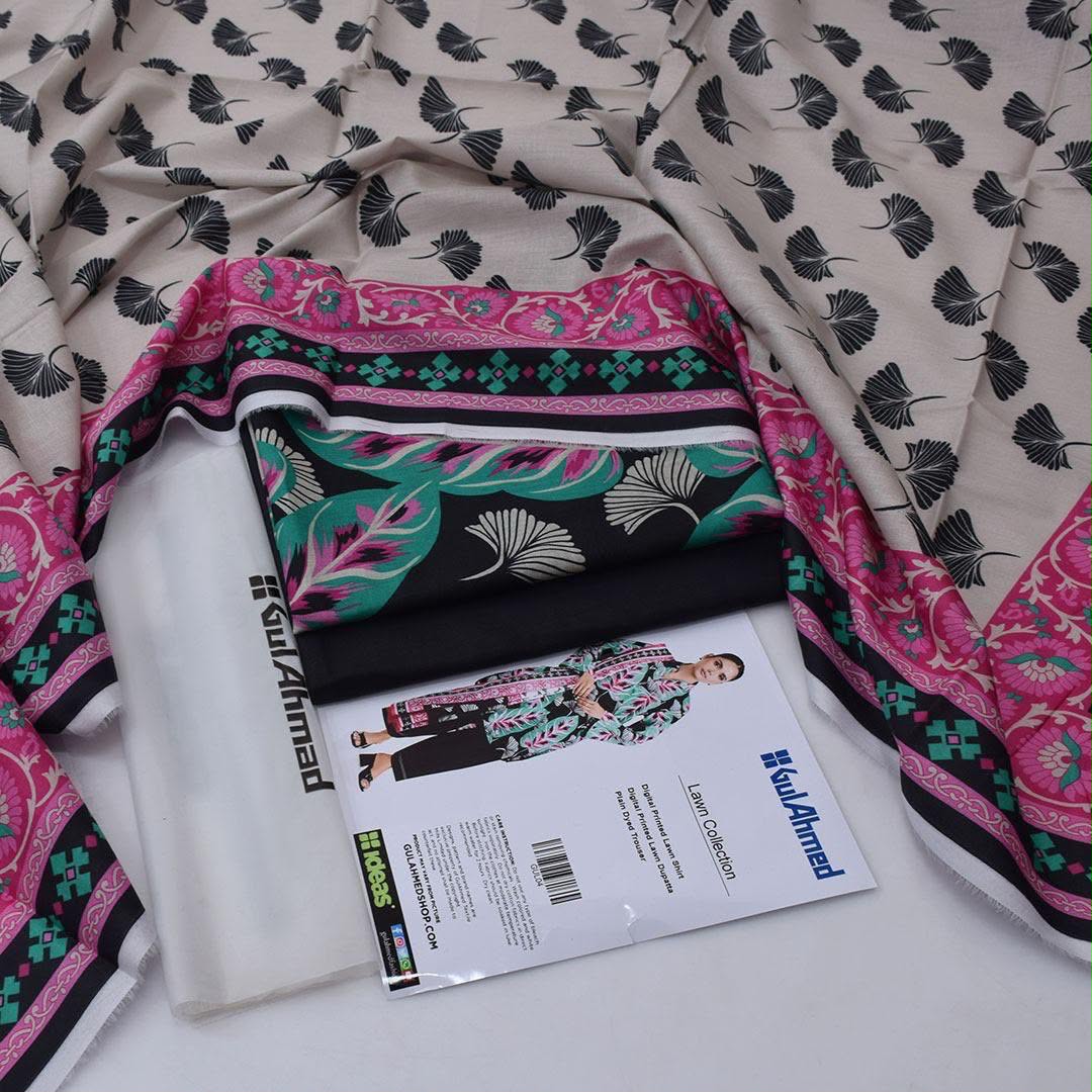Gul Ahmad Lawn Digital Printed 3 Piece | GA106