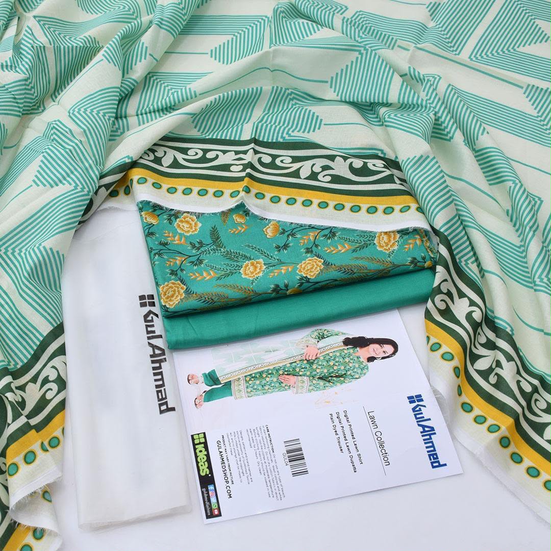 Gul Ahmad Lawn Digital Printed 3 Piece | GA103