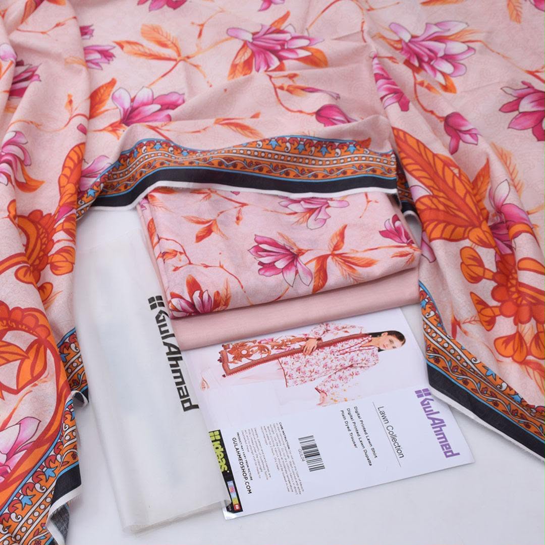 Gul Ahmad Lawn Digital Printed 3 Piece | GA101