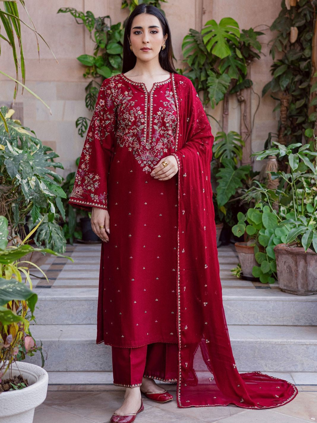 Batik Lawn Embroidered 3 Piece | BK211