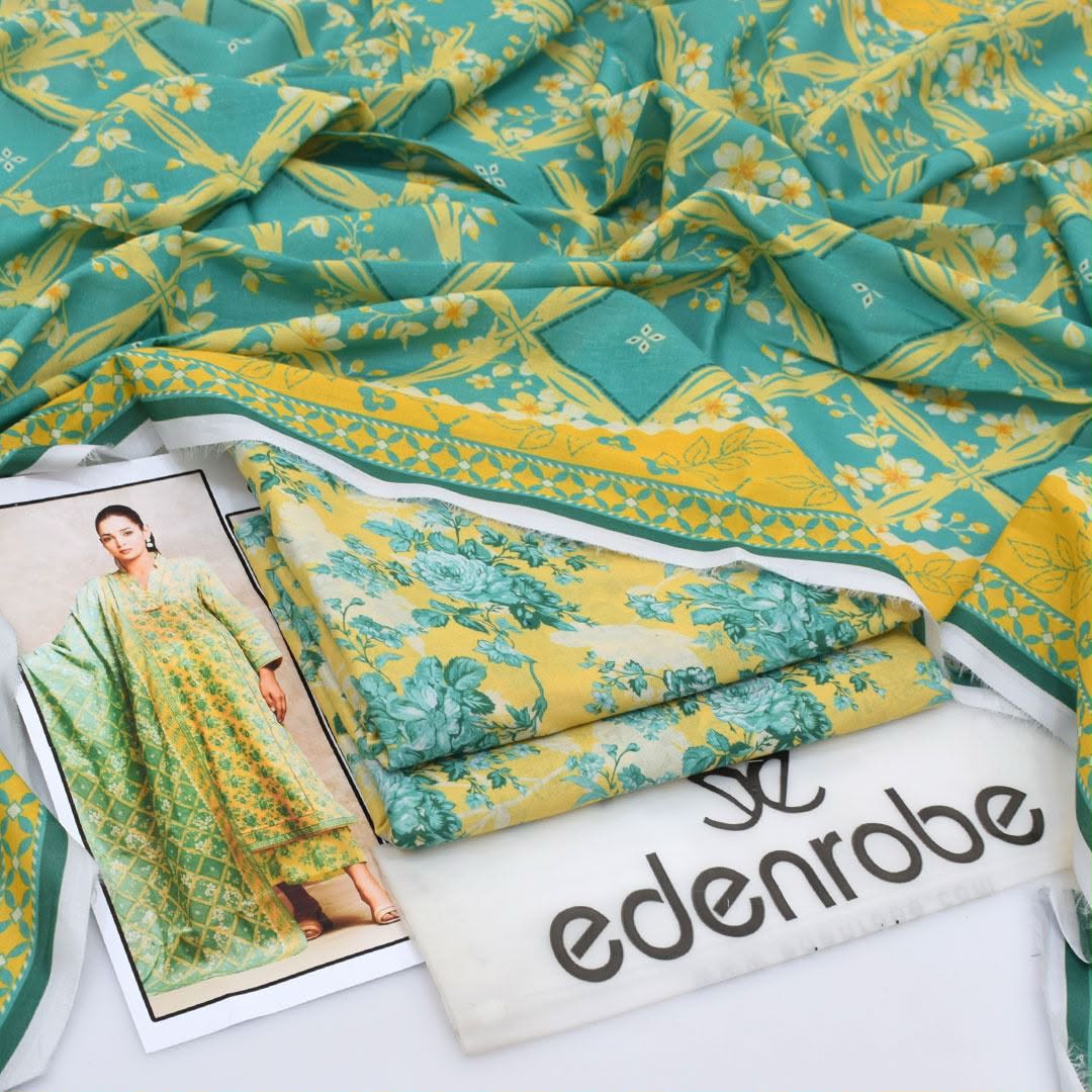 Eden Robe Lawn Digital Printed 3 Piece | ER100