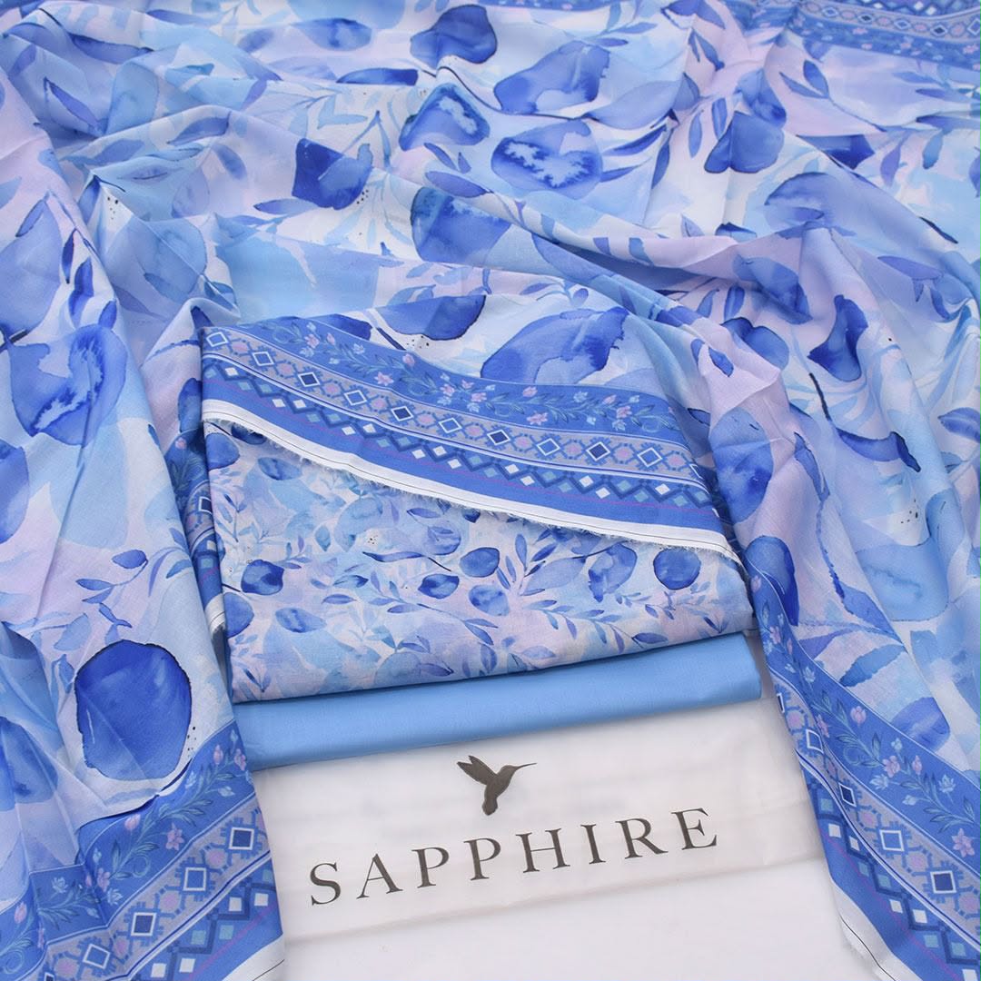 Sapphire Lawn Digital Printed 3 Piece | SP129