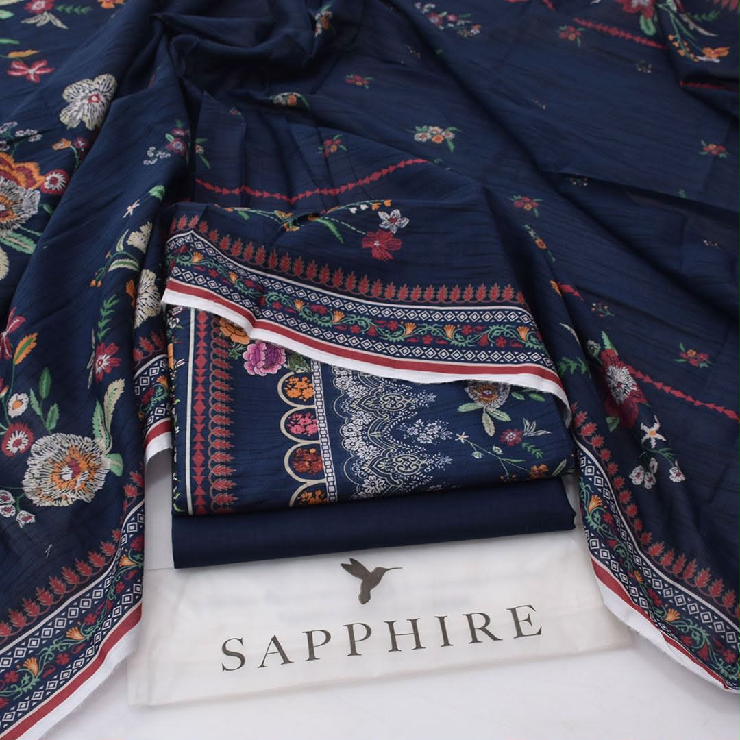 Sapphire Lawn Digital Printed 3 Piece | SP128