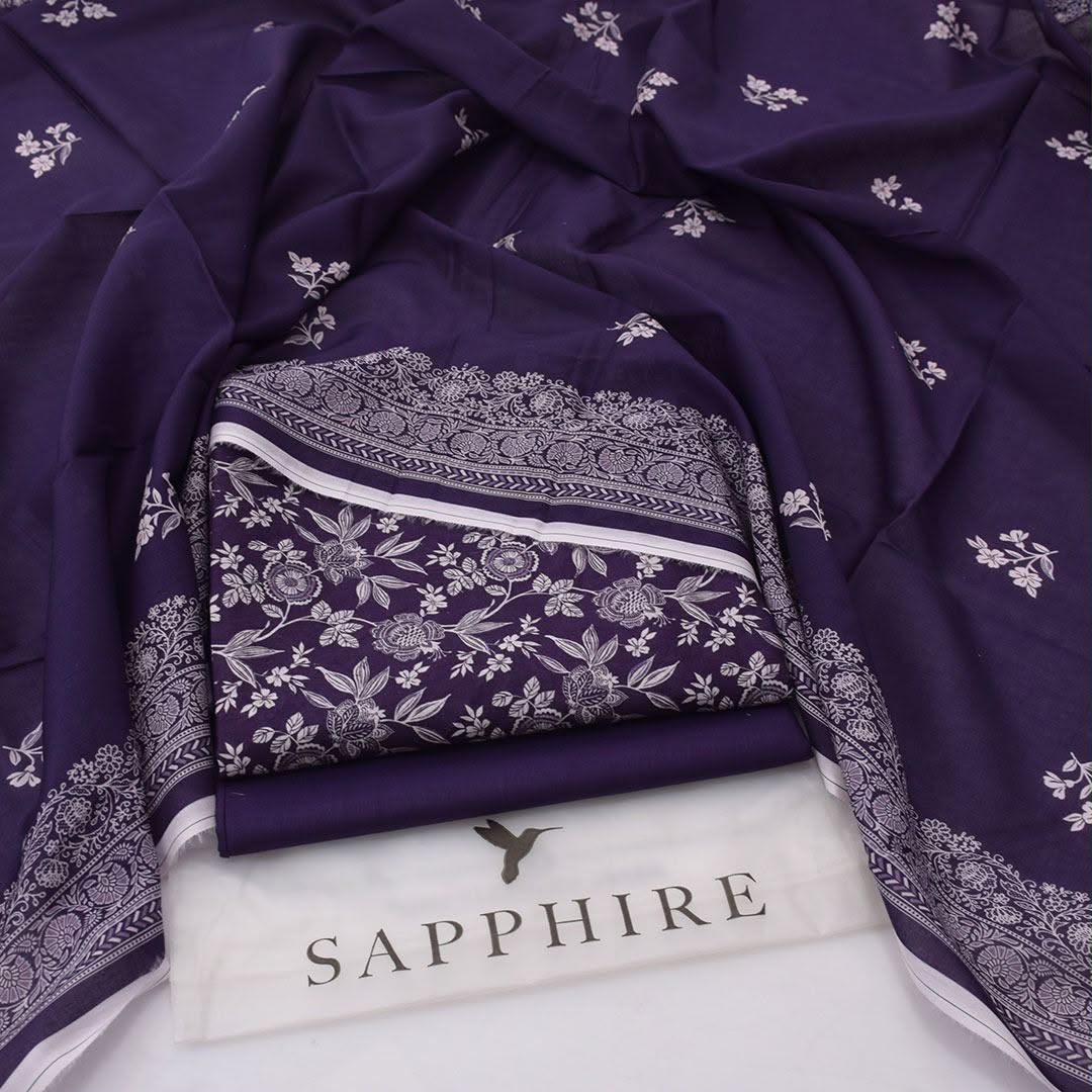 Sapphire Lawn Digital Printed 3 Piece | SP124