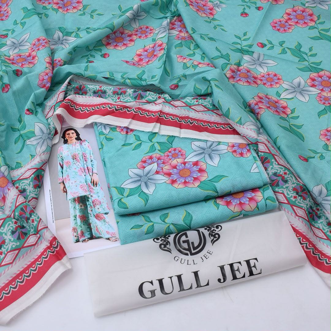 Gull Jee Lawn Digital Printed 3 Piece | GJ109