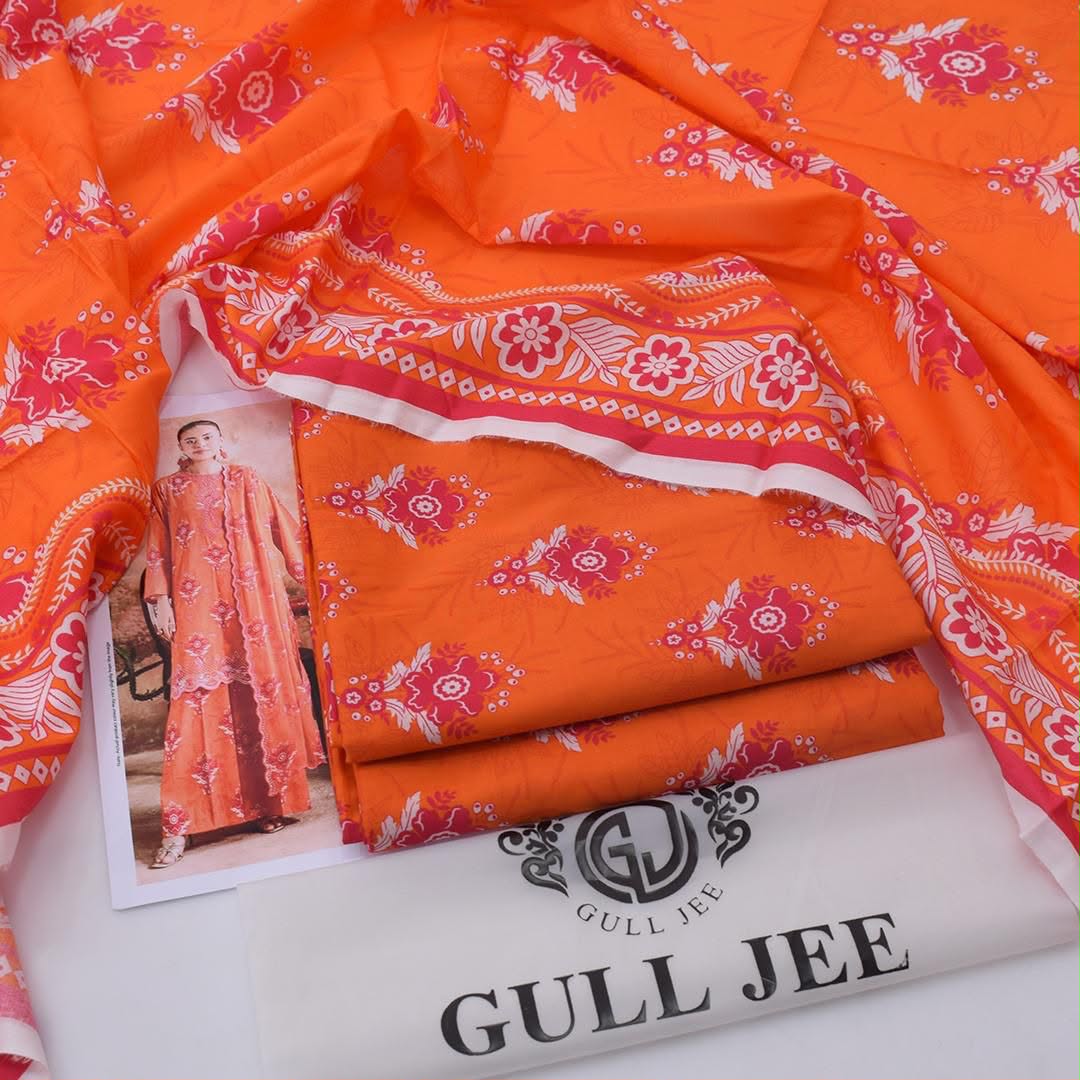 Gull Jee Lawn Digital Printed 3 Piece | GJ102