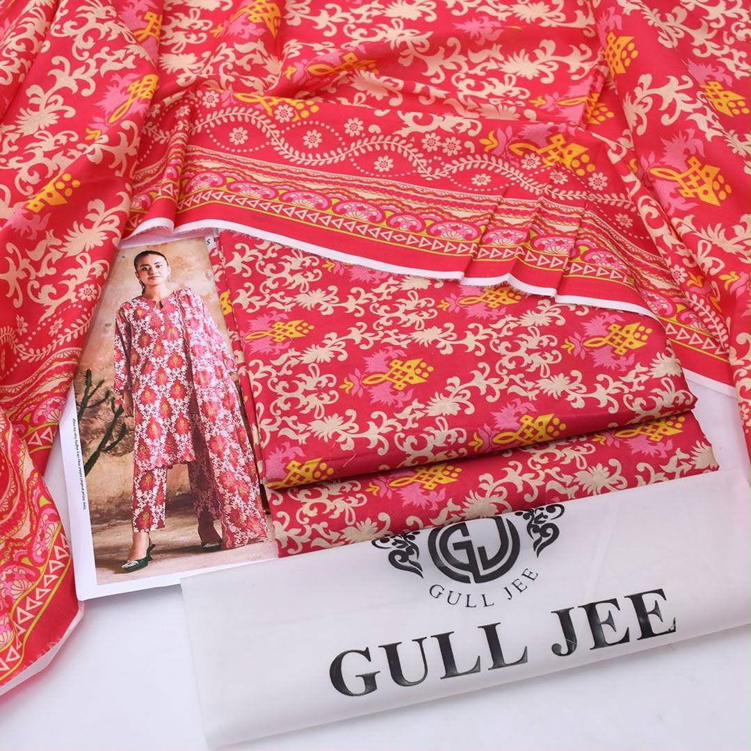 Gull Jee Lawn Digital Printed 3 Piece | GJ100