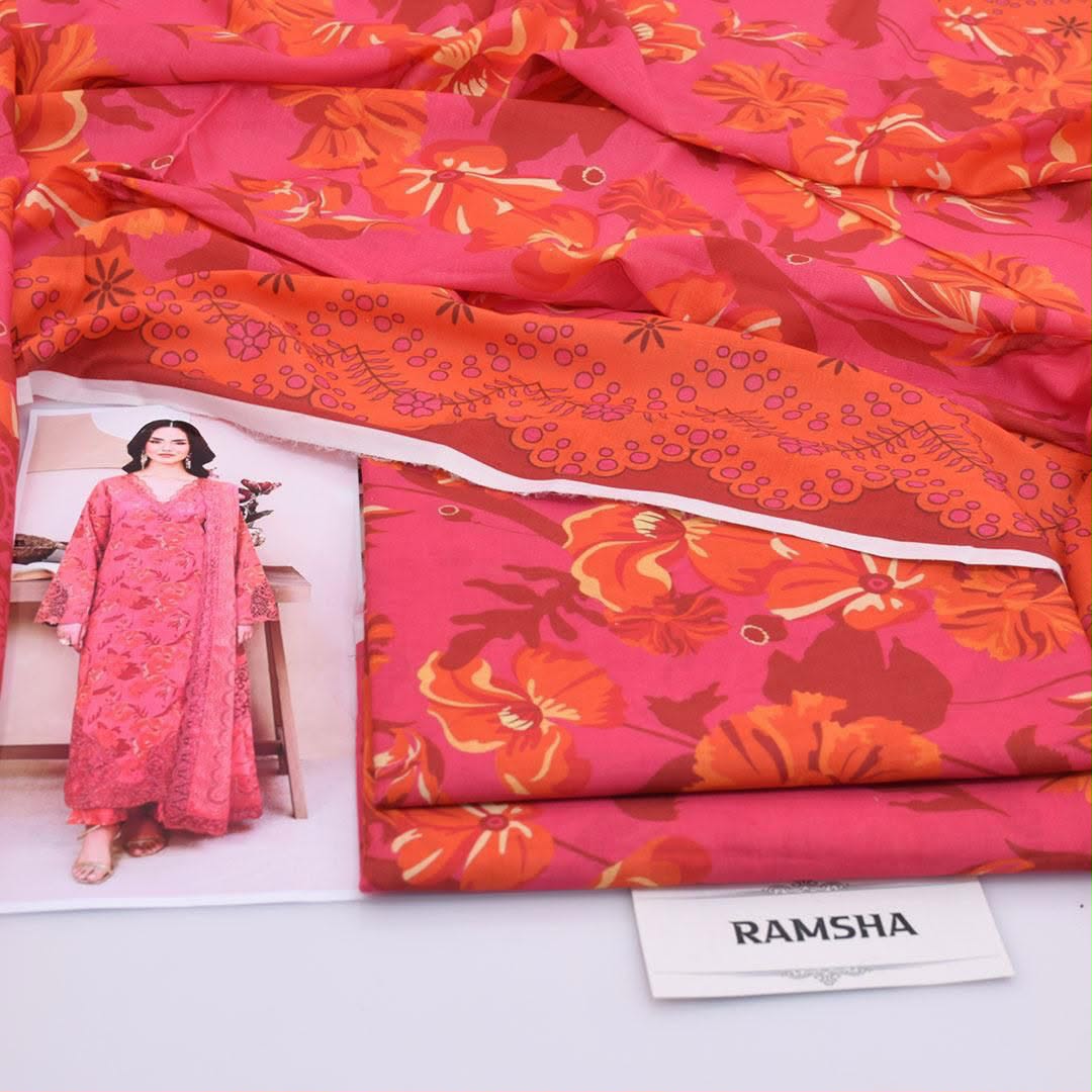 Ramsha Lawn Digital Printed 3 Piece | RZ106