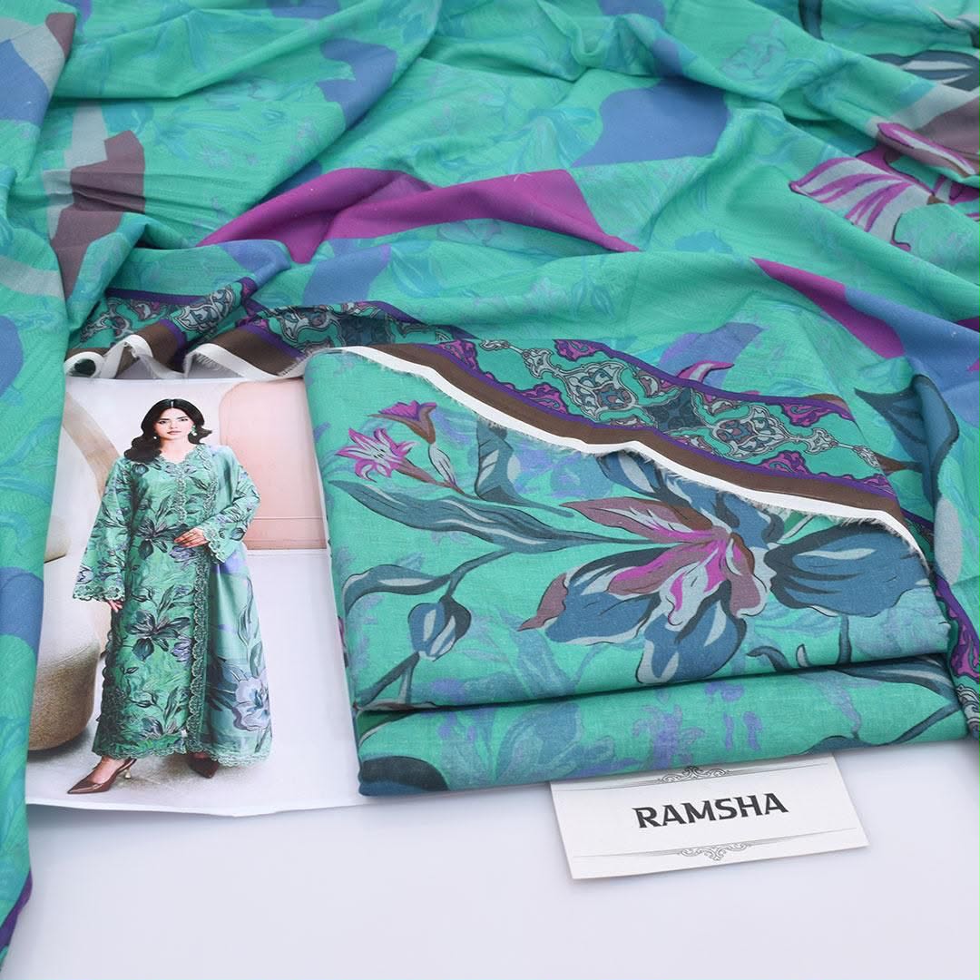 Ramsha Lawn Digital Printed 3 Piece | RZ104