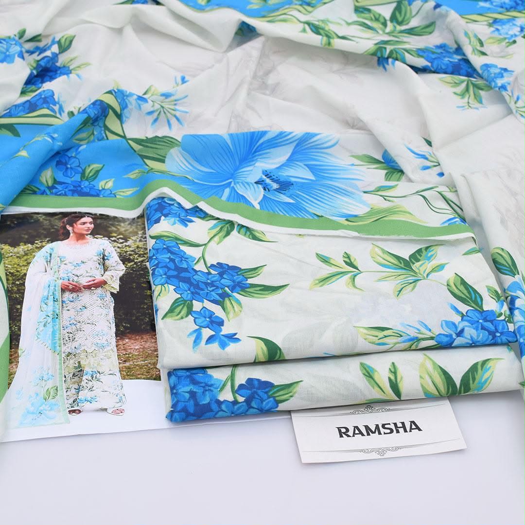 Ramsha Lawn Digital Printed 3 Piece | RZ103