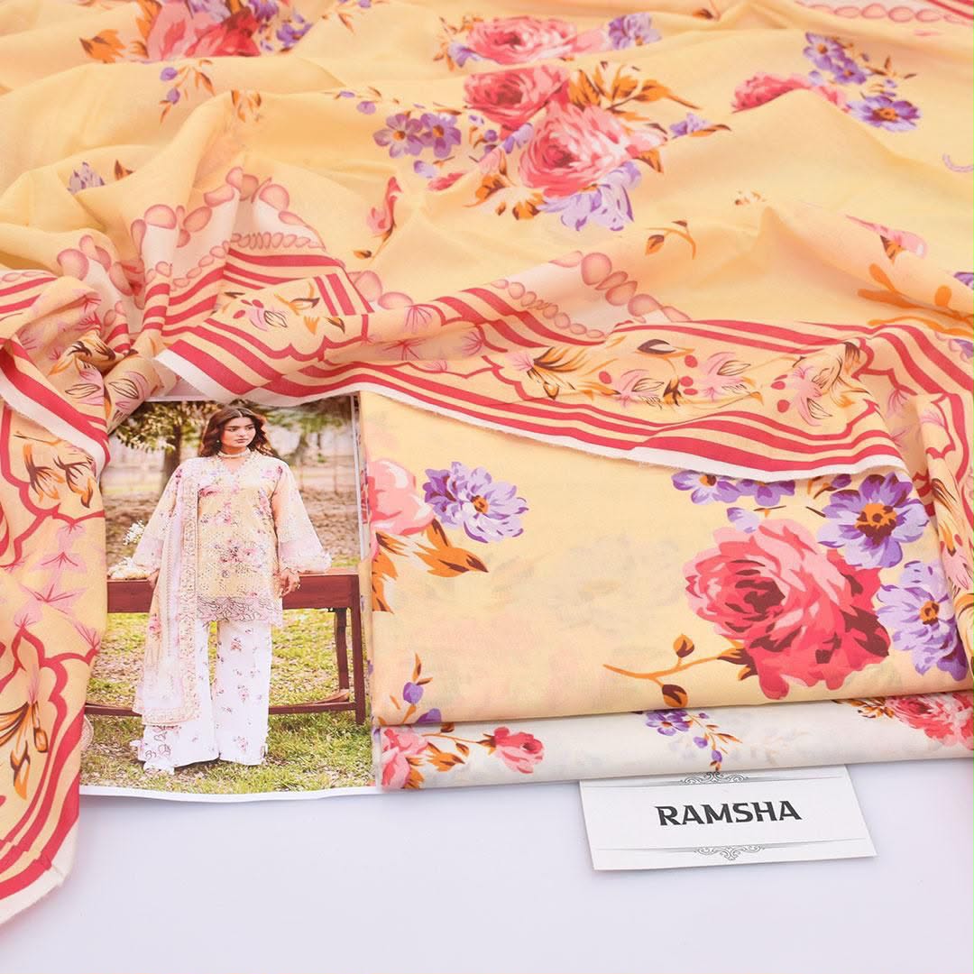 Ramsha Lawn Digital Printed 3 Piece | RZ101