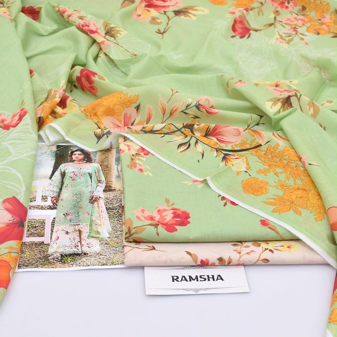 Ramsha Lawn Digital Printed 3 Piece | RZ100
