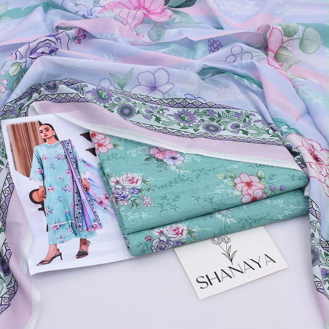 Shanaya Lawn Digital Printed 3 Piece | SY109