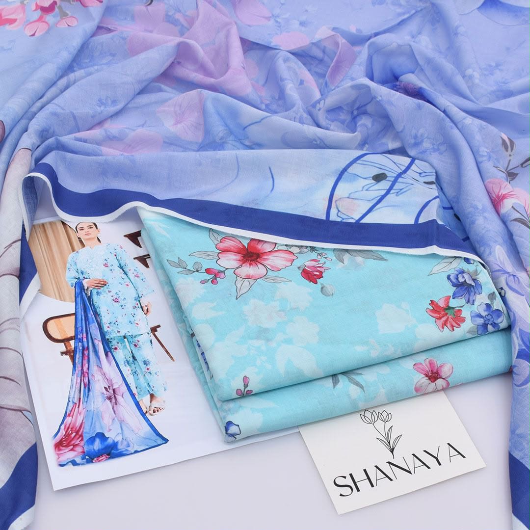Shanaya Lawn Digital Printed 3 Piece | SY107