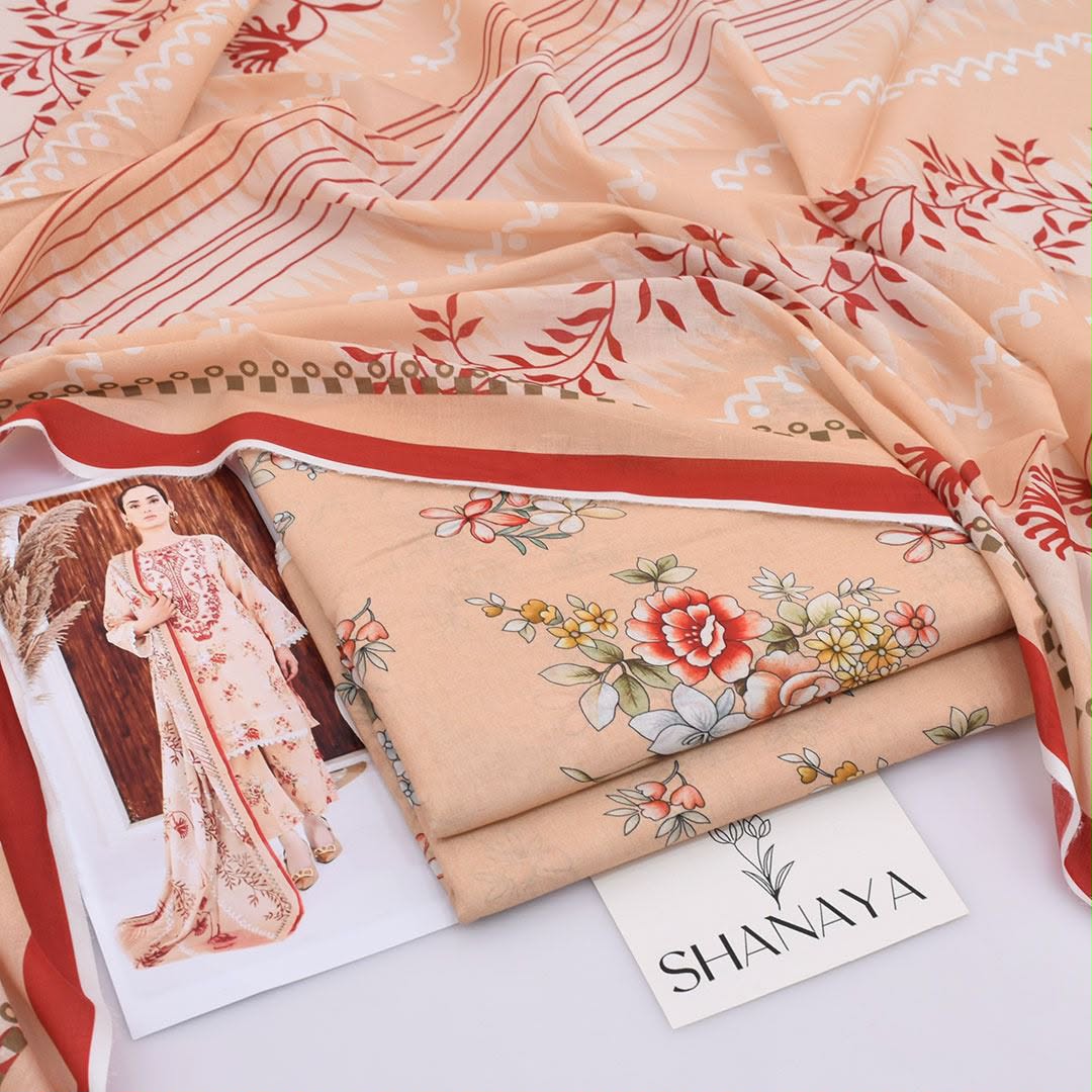 Shanaya Lawn Digital Printed 3 Piece | SY106
