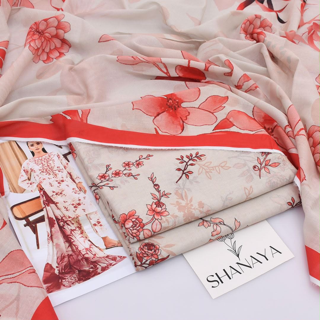 Shanaya Lawn Digital Printed 3 Piece | SY105