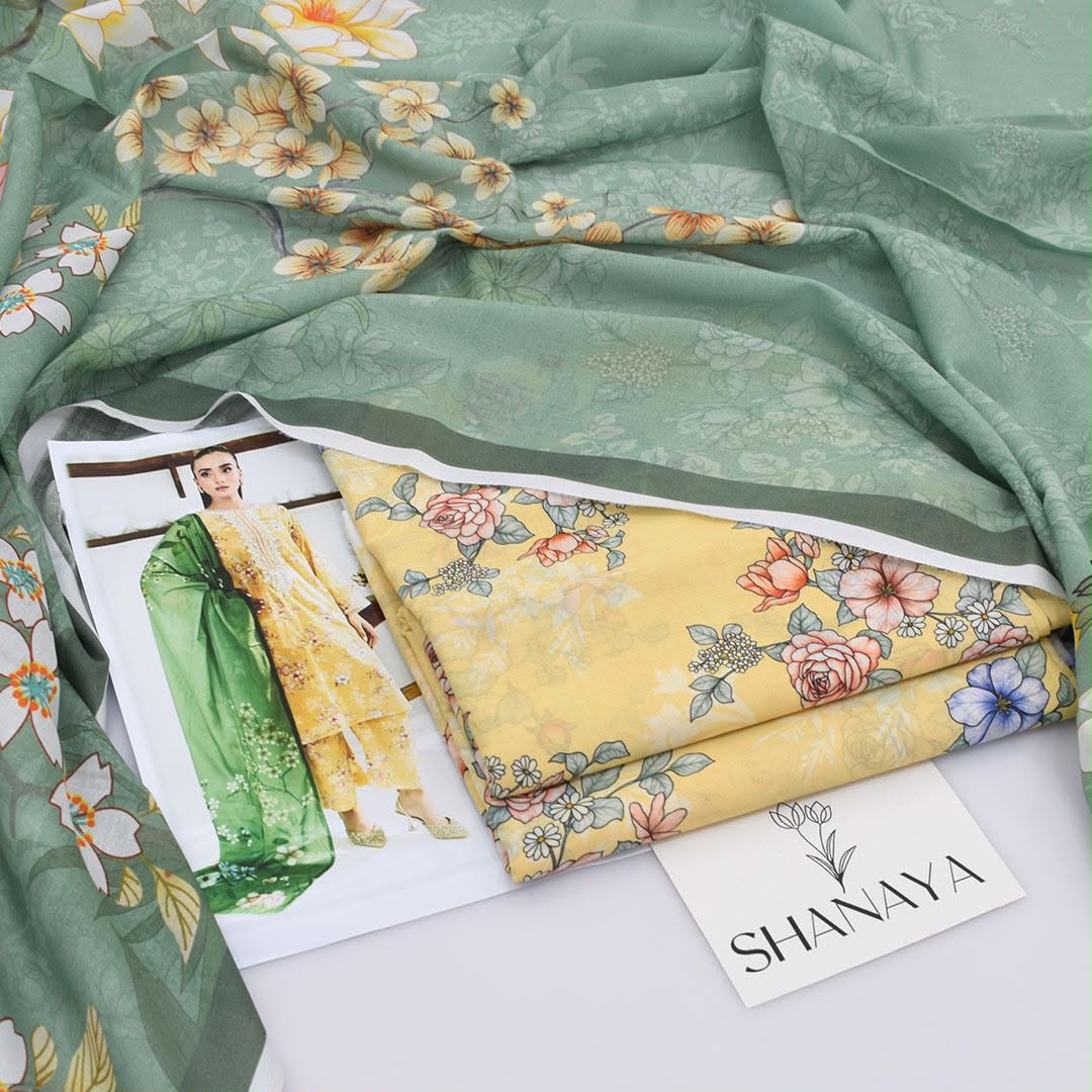 Shanaya Lawn Digital Printed 3 Piece | SY104