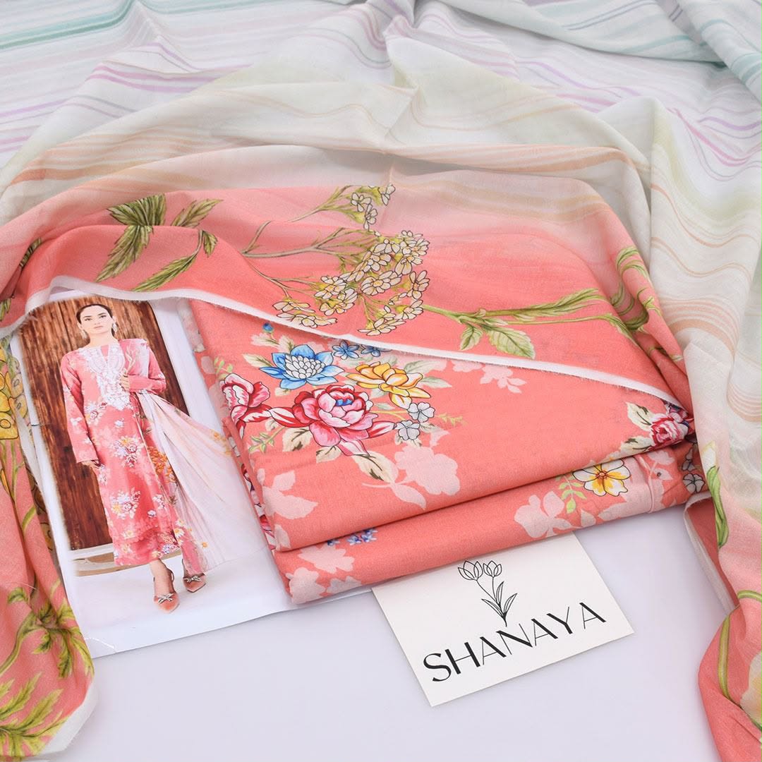 Shanaya Lawn Digital Printed 3 Piece | SY102