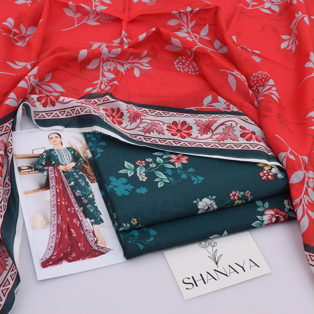 Shanaya Lawn Digital Printed 3 Piece | SY100