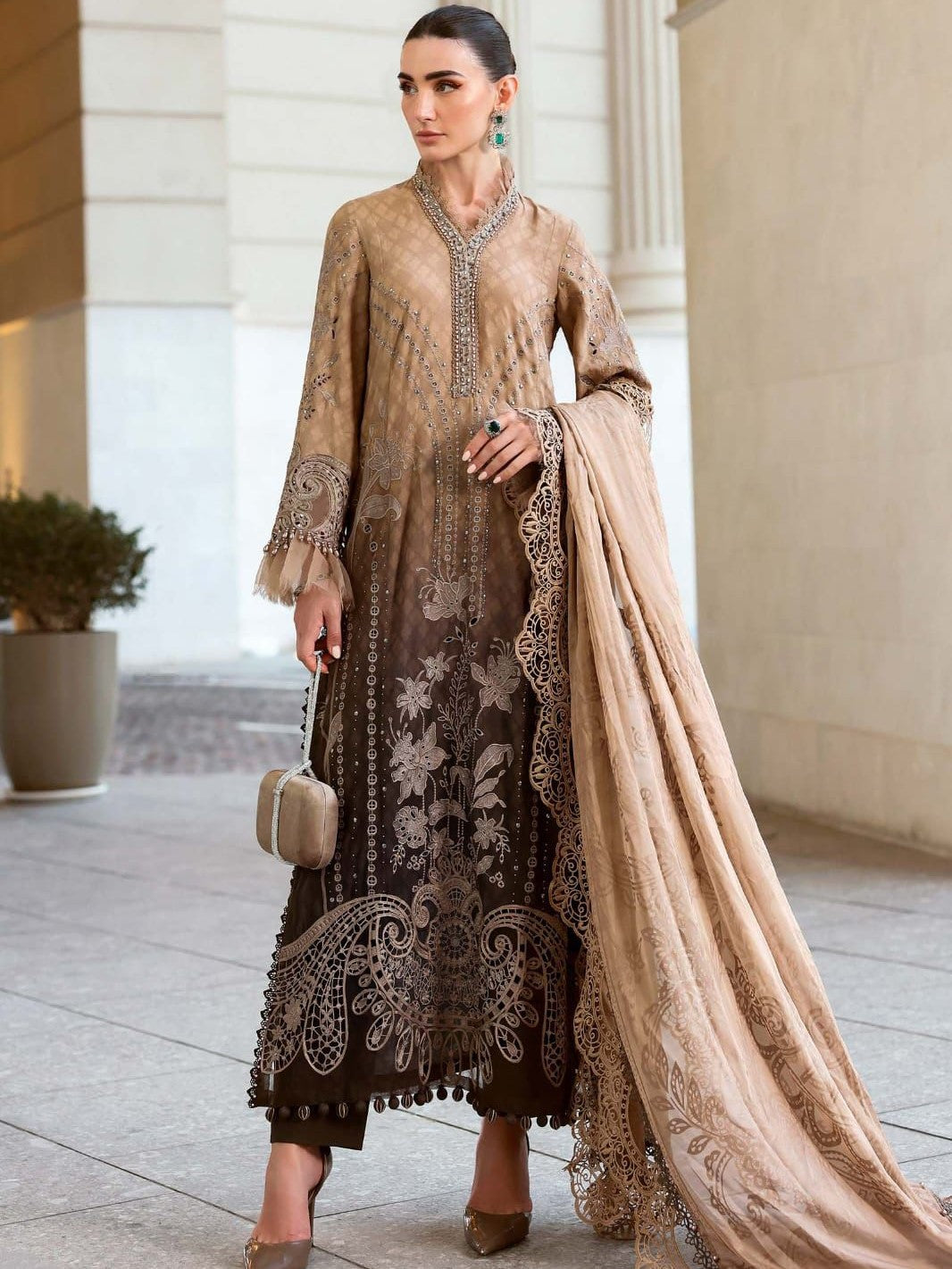 Maria B Lawn Embroidered 3 Piece | MB177