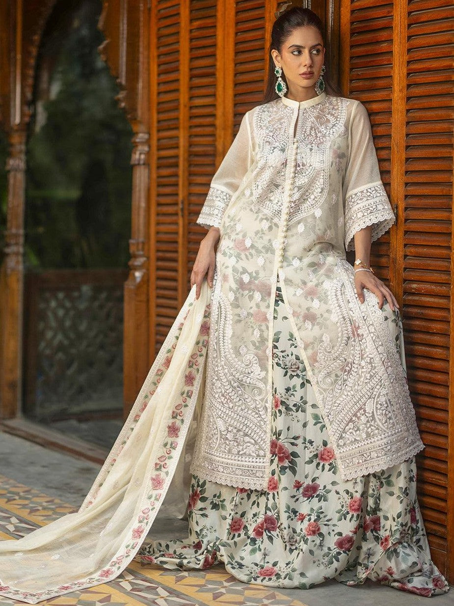 Zainab Chottani Lawn Embroidered 3 Piece | ZC125