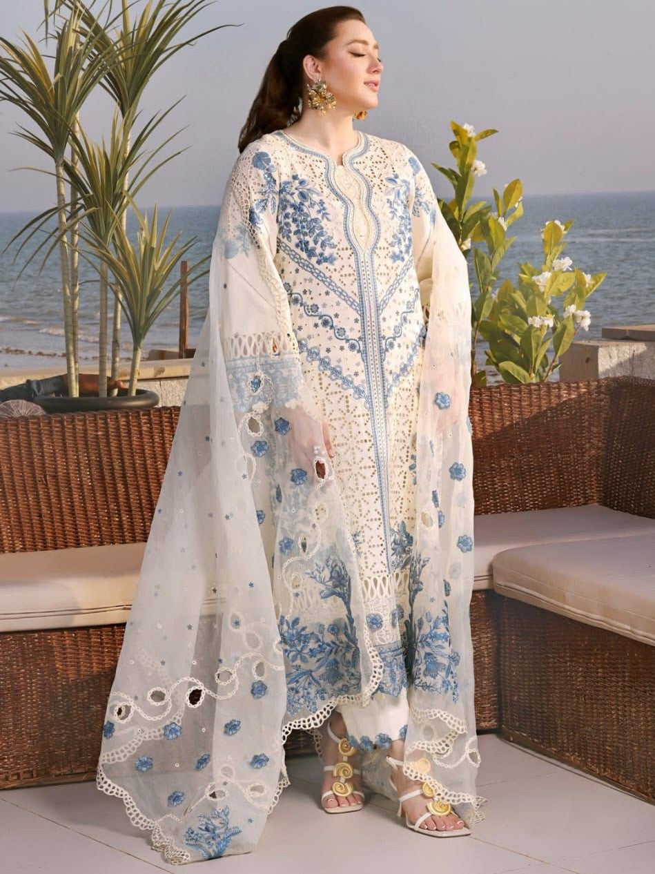 Aneela Lawn Embroidered 3 Piece | AN179