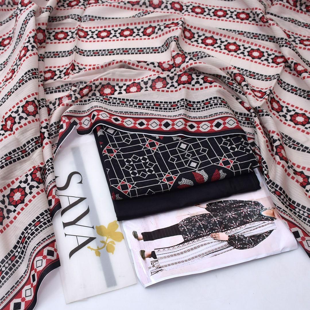 Saya Lawn Digital Printed 3 Piece | AY105