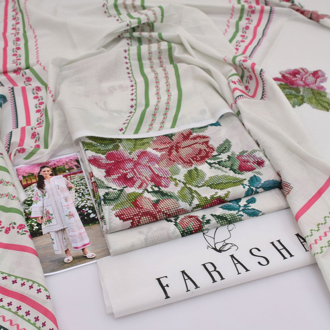 Farasha Lawn Digital Printed 3 Piece | FA104