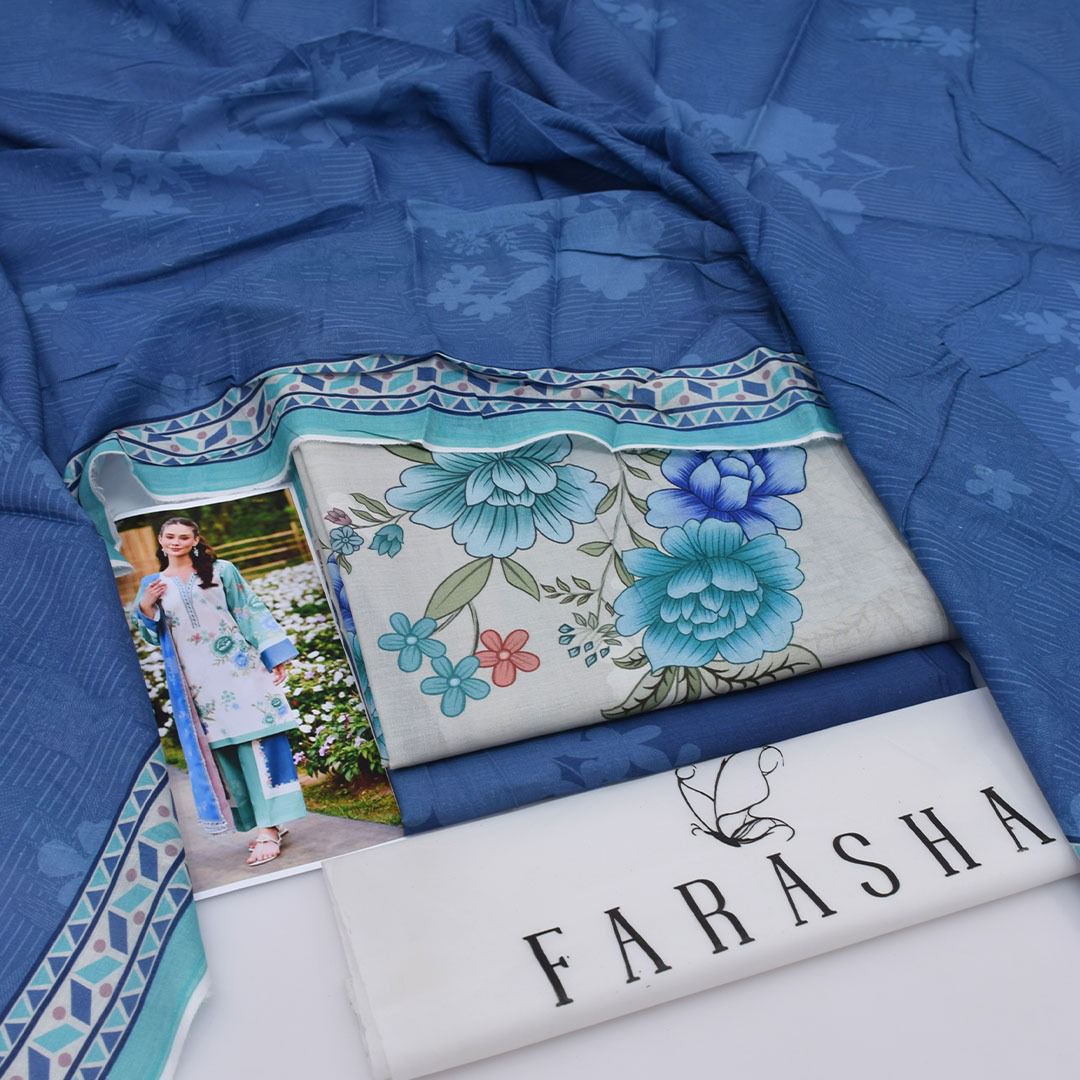 Farasha Lawn Digital Printed 3 Piece | FA103