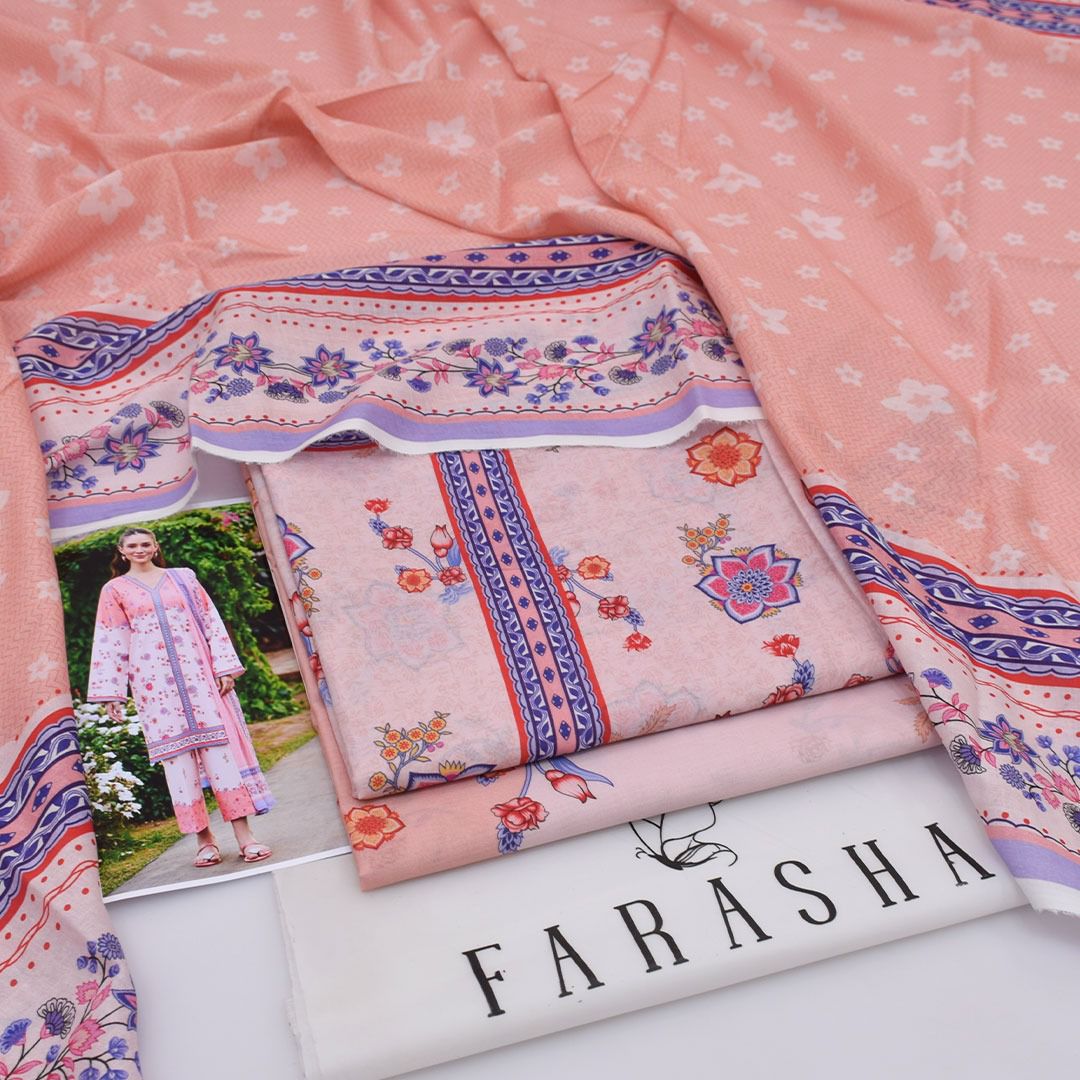 Farasha Lawn Digital Printed 3 Piece | FA105
