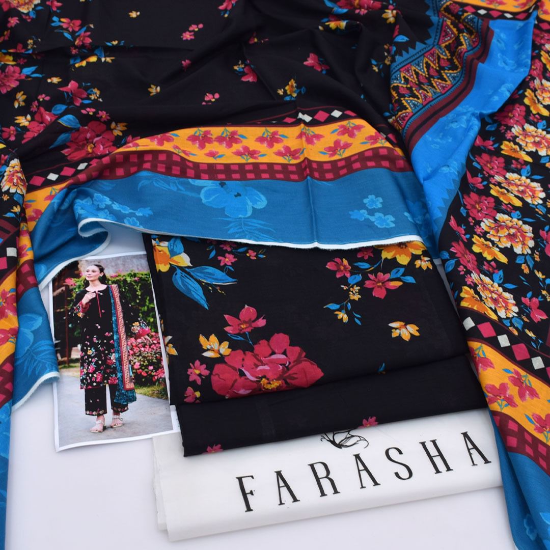 Farasha Lawn Digital Printed 3 Piece | FA109