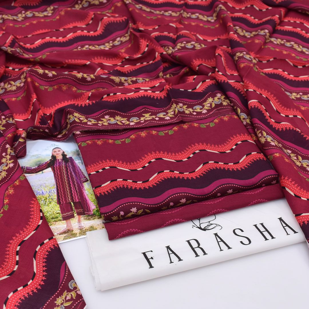 Farasha Lawn Digital Printed 3 Piece | FA101