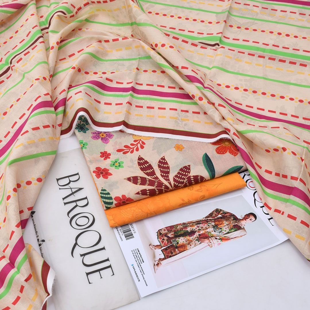 Baroque Lawn Digital Printed 3 Piece | BQ140