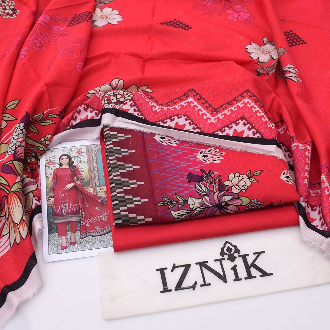Iznik Lawn Digital Printed 3 Piece | IK705