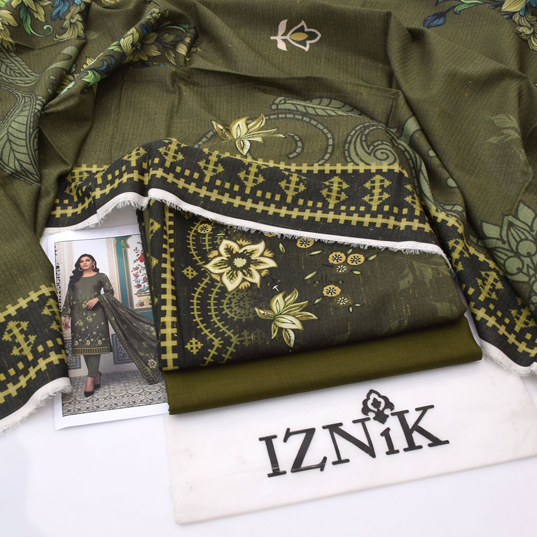 Iznik Lawn Digital Printed 3 Piece | IK702