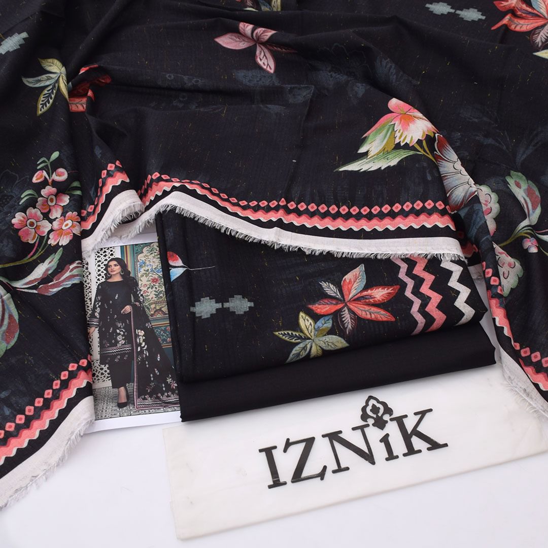 Iznik Lawn Digital Printed 3 Piece | IK708