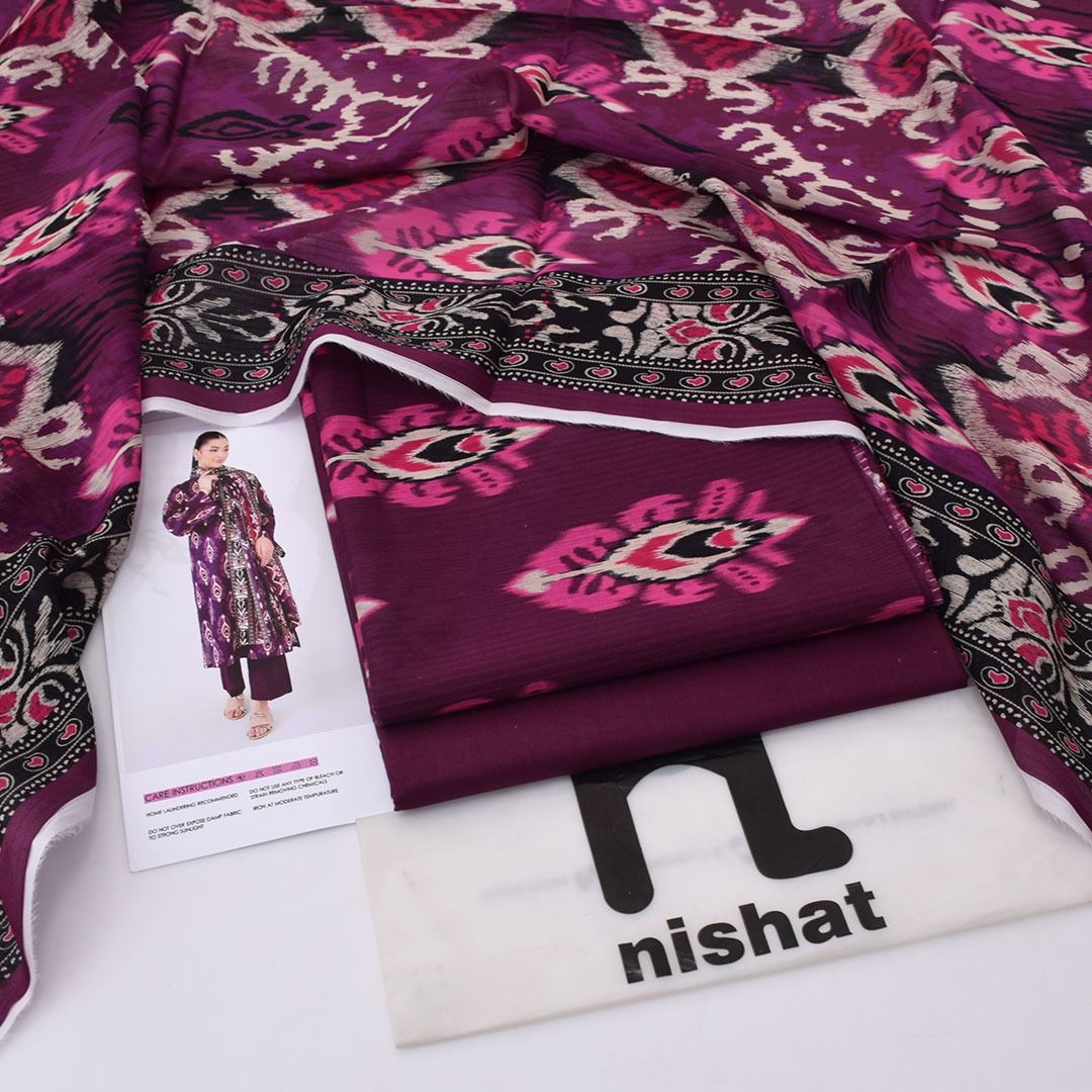 Nishat Lawn Digital Printed 3 Piece | TN101