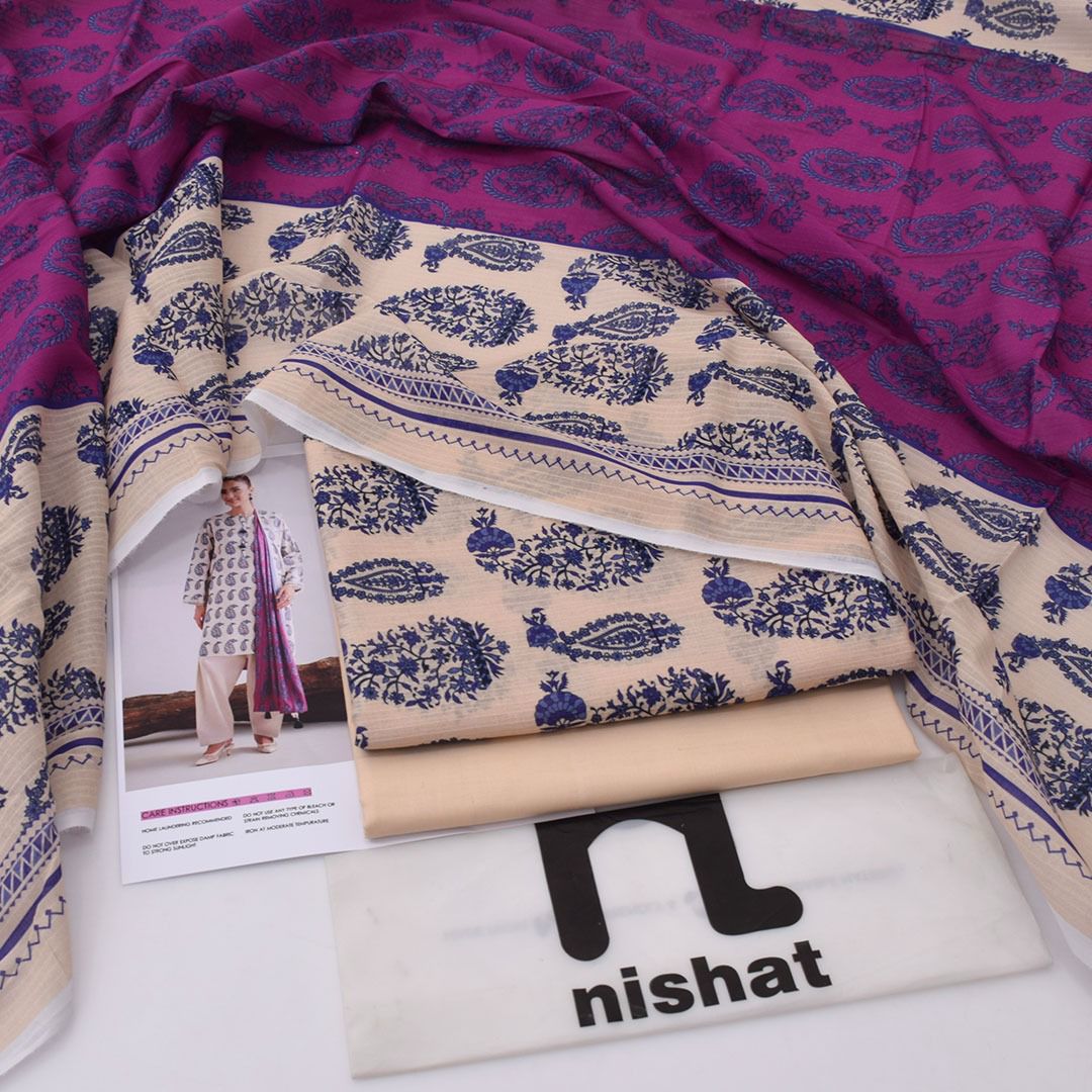 Nishat Lawn Digital Printed 3 Piece | TN106